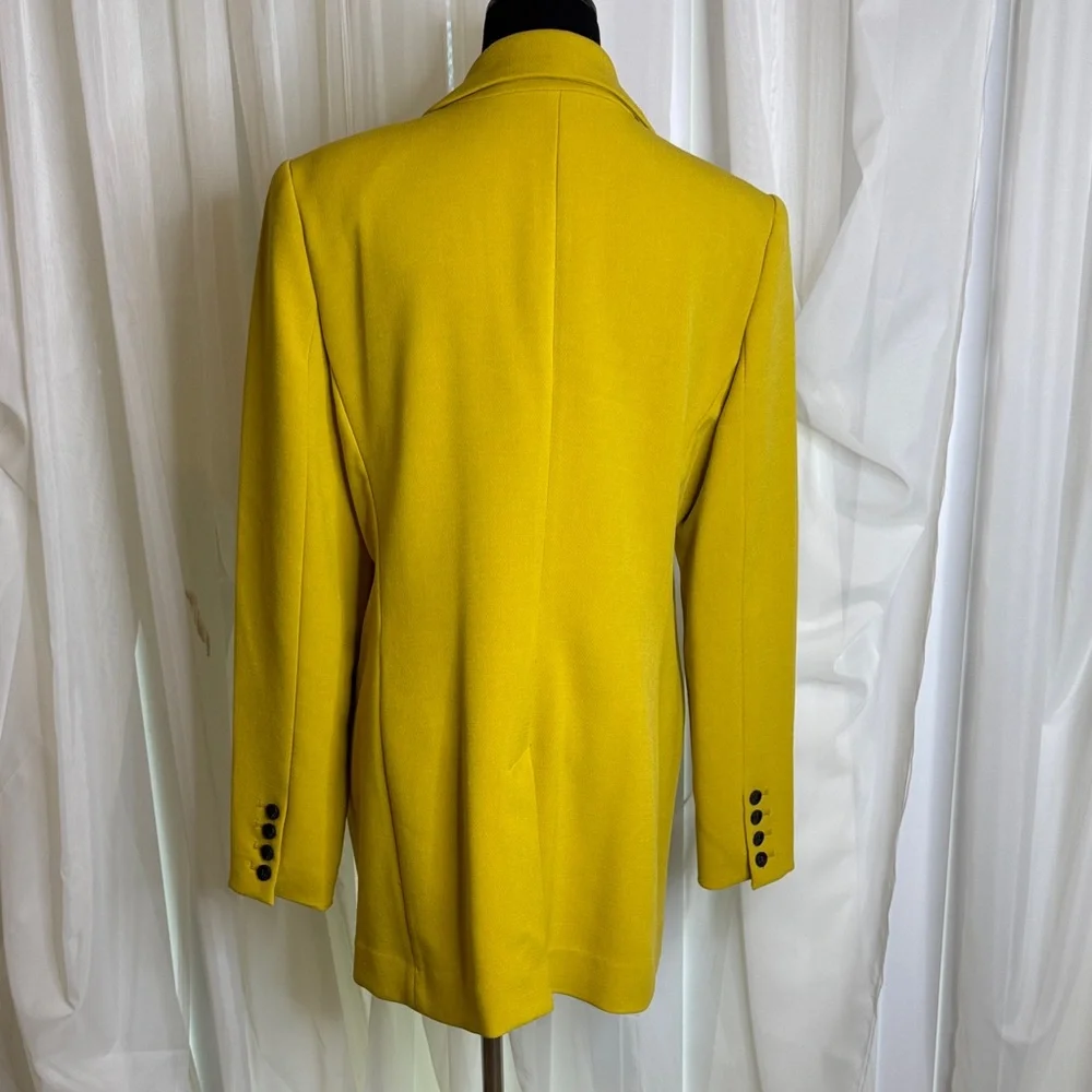 Joan Vass Vibrant Yellow Blazer - Picture 3 of 6